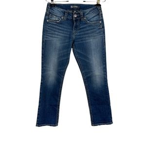 Silver Jeans Suki Denim Blue Jean Midi Capris Size 26